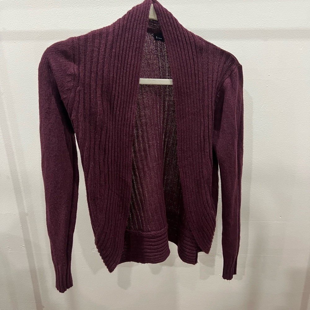 Wine colored cardigan